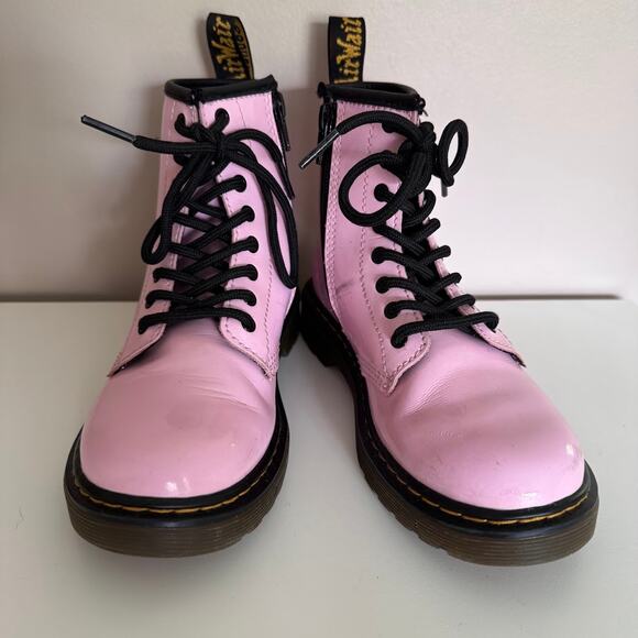Dr. Martens 1460 Junior Light Pink Leather Kids Girl's Boot Size US1 - Picture 8 of 10